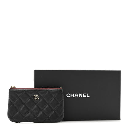 Chanel Caviar Quilted Small Cosmetic Case Black 8 of 8