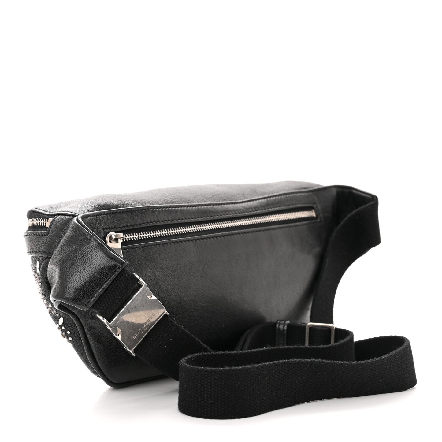 Calfskin Studded Marsupio Belt Bag Black