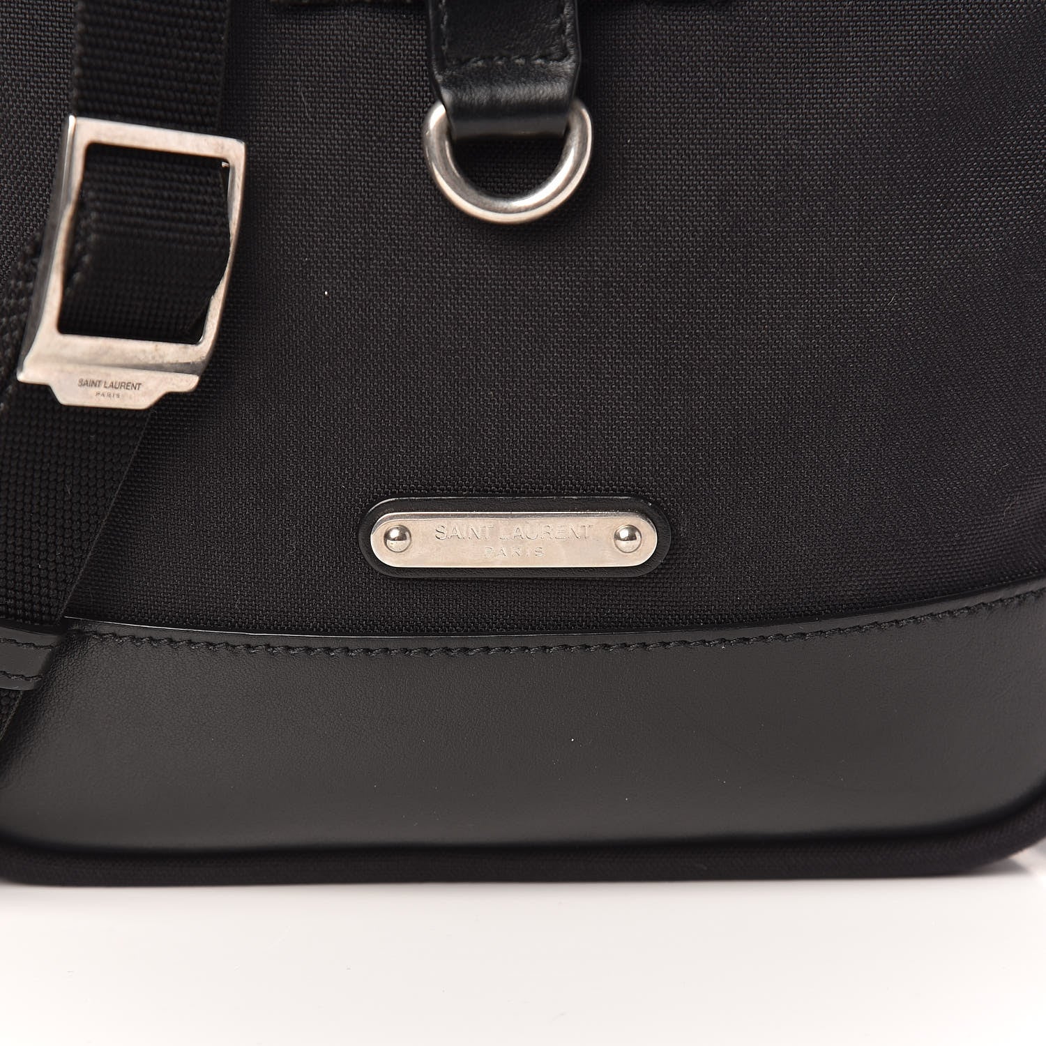 Saint Laurent Canvas Rivington Race Pouch Black 9 of 9