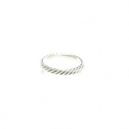 David Yurman Sterling Silver Stackable Cable Ring 6 1 of 4