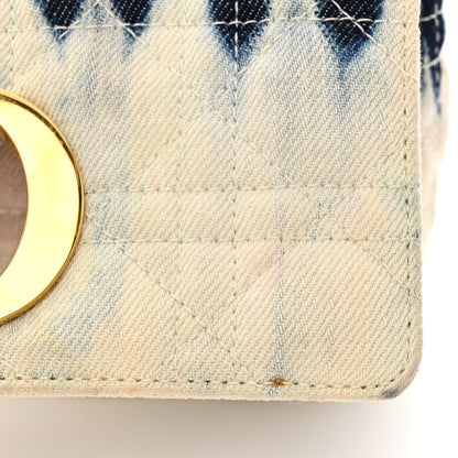 Christian Dior Denim Tie Dye Cannage Small Caro Bag Multicolor 11 of 13