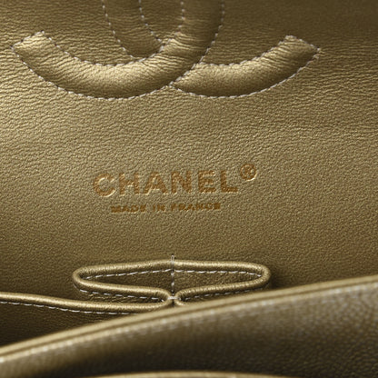 Chanel Metallic Caviar Quilted Medium Double Flap Gold 6 of 10