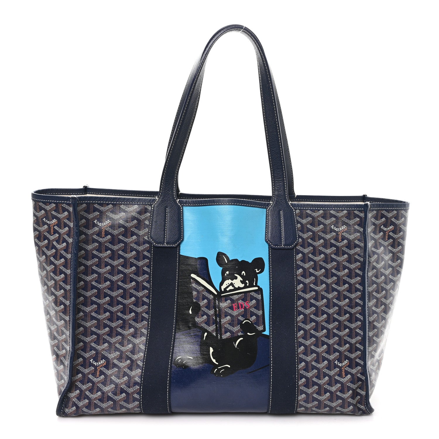 Goyard Goyardine Villette Tote Blue 1 of 12
