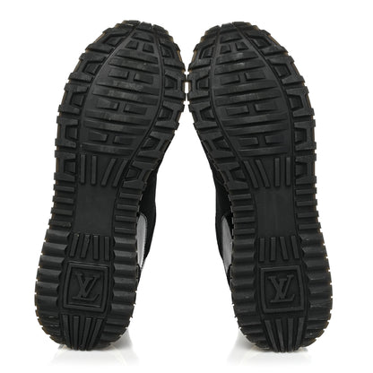 Louis Vuitton Suede Monogram Run Away Sneakers 38 Black 6 of 16