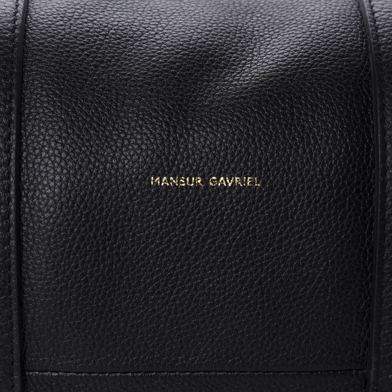Mansur Gavriel Pebbled Calfskin Mini Duffel Bag Black 9 of 10