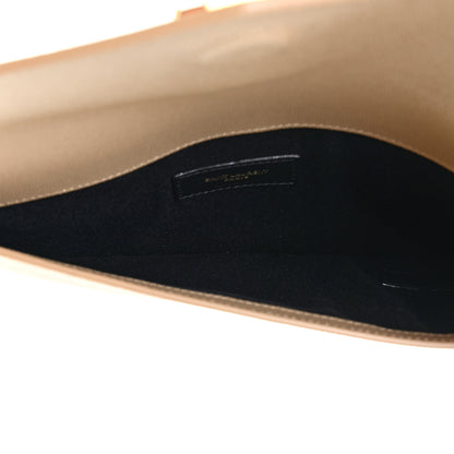Saint Laurent Grain De Poudre Uptown Pouch Dark Beige 5 of 9