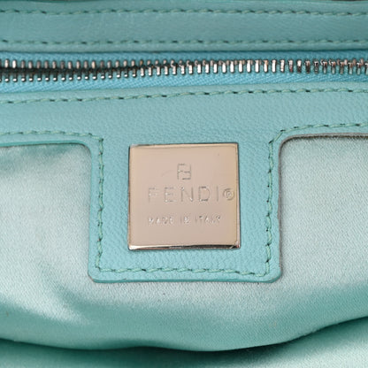 Fendi Lambskin Mama Baguette Double Flap Light Blue 6 of 14