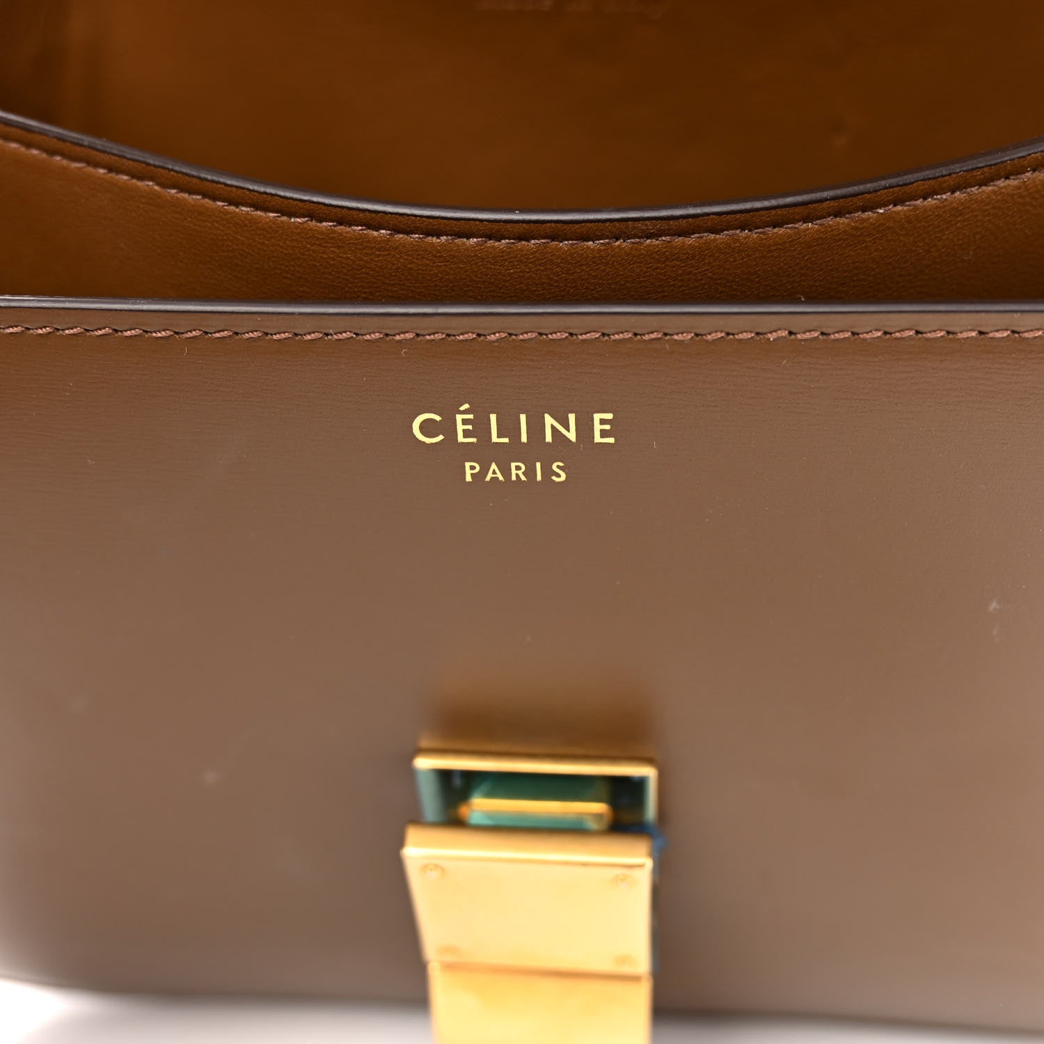 Celine Box Calfskin Medium Classic Box Flap Bag Camel 6 of 9