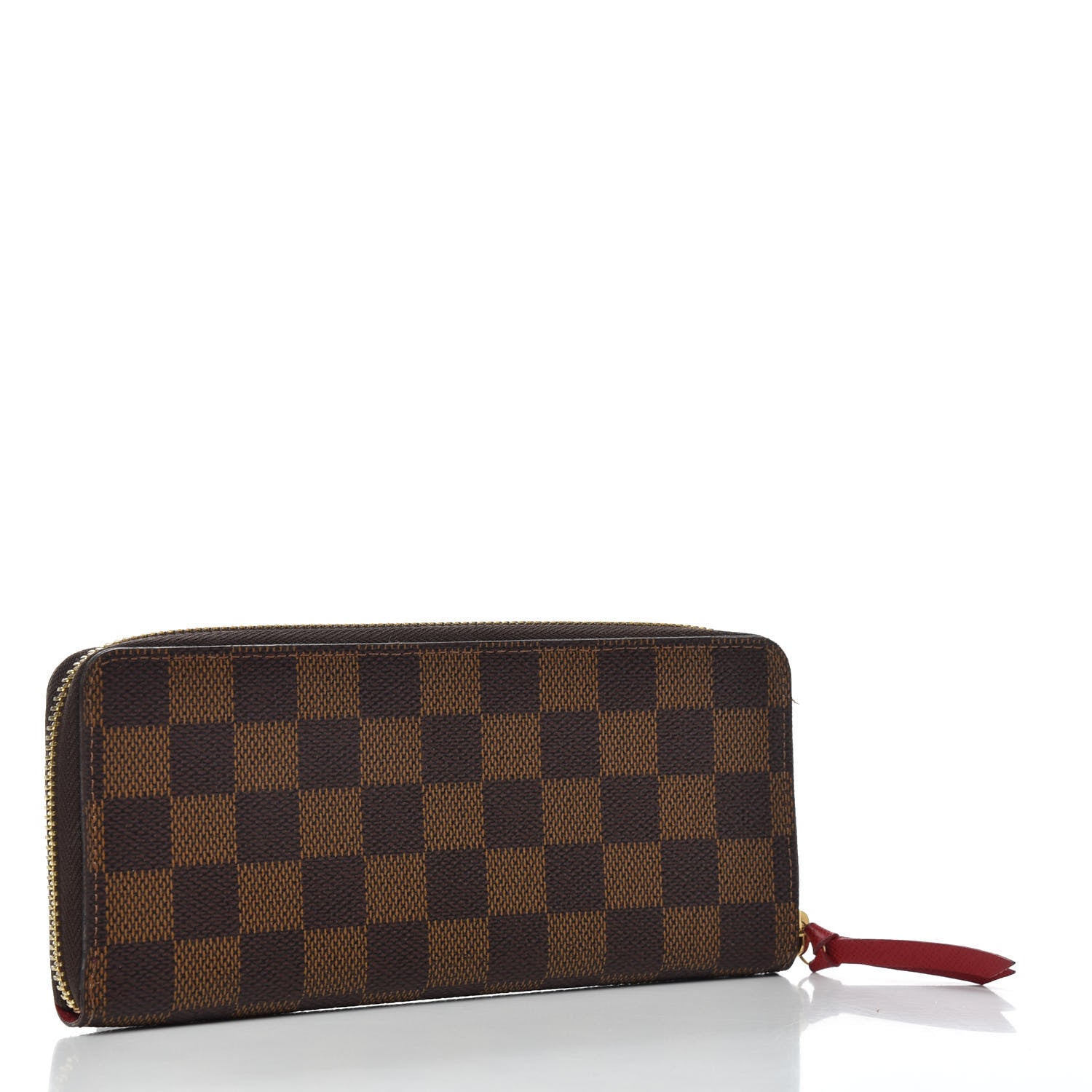 Louis Vuitton Damier Ebene Clemence Wallet Cherry 3 of 6