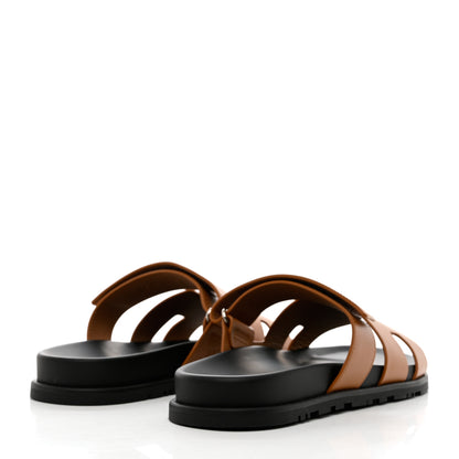 Hermes Calfskin Mens Chypre Sandals 44 Naturel 4 of 9