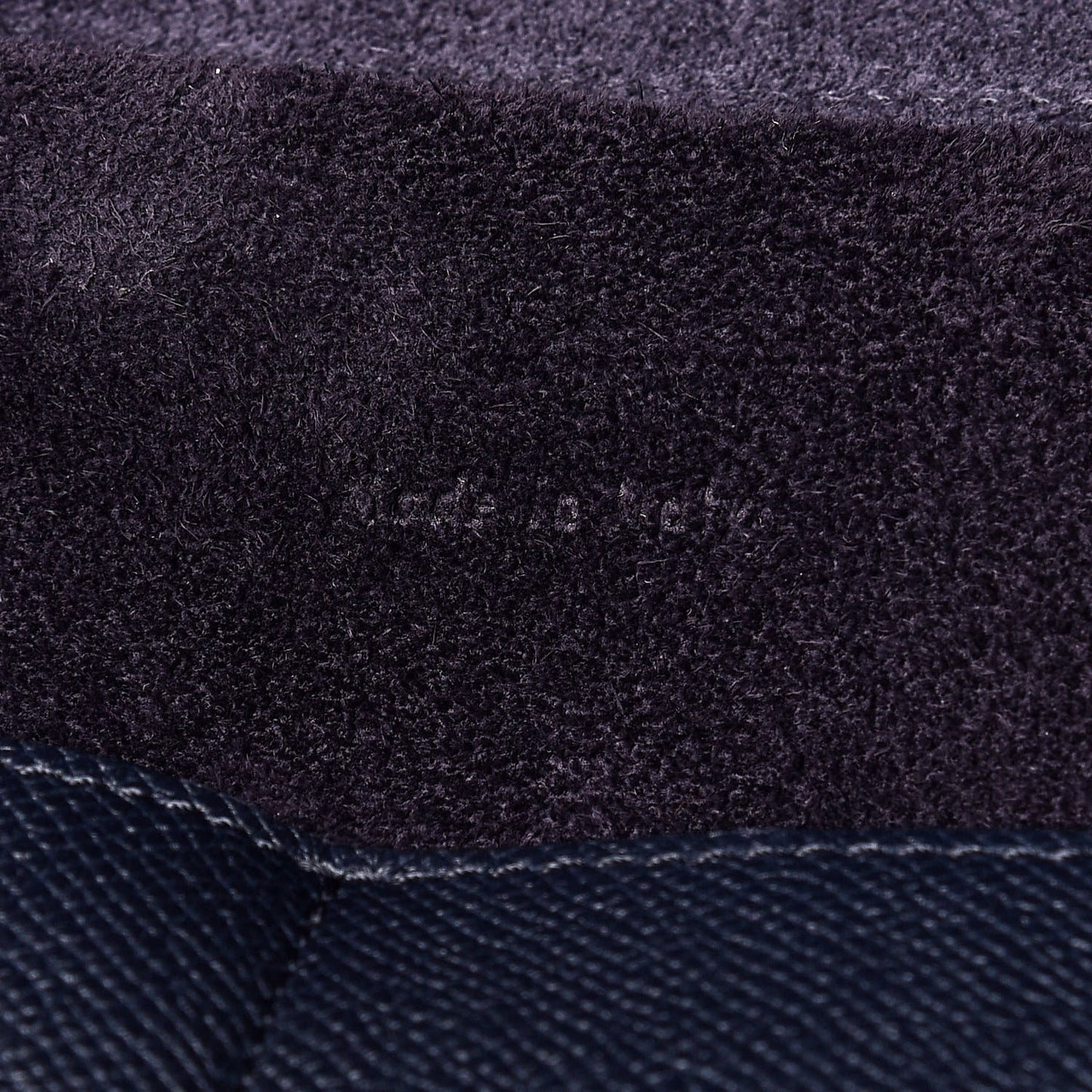 Grained Calfskin Mini Belt Bag Navy