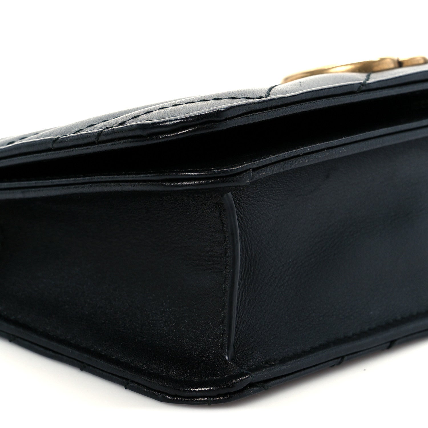 Gucci Calfskin Matelasse GG Marmont Mini Bag Black 15 of 17