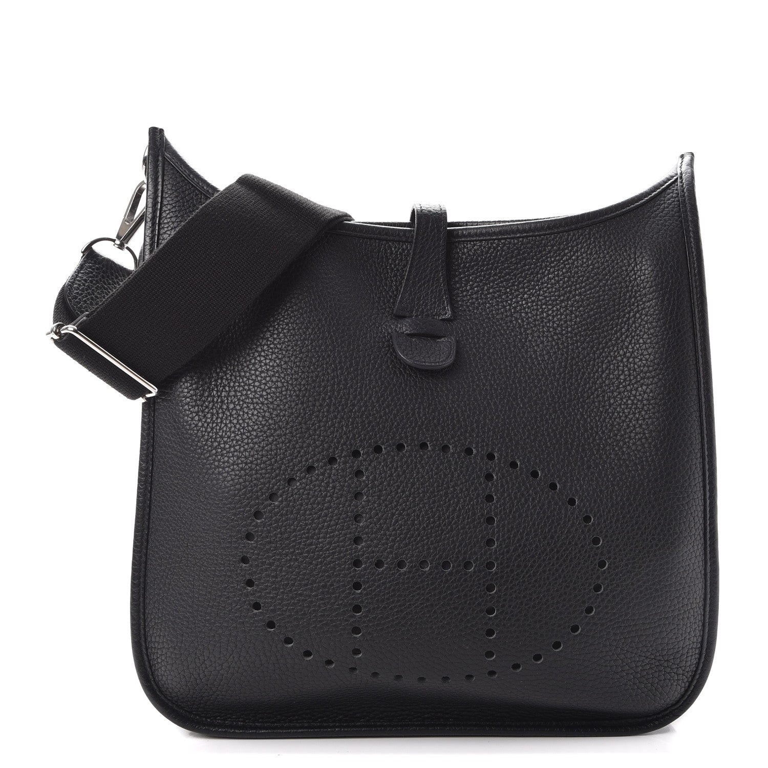 Hermes Taurillon Clemence Evelyne III PM Black 1 of 9
