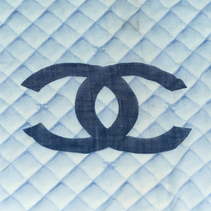 Chanel Cashmere CC Stole Blue 3 of 6