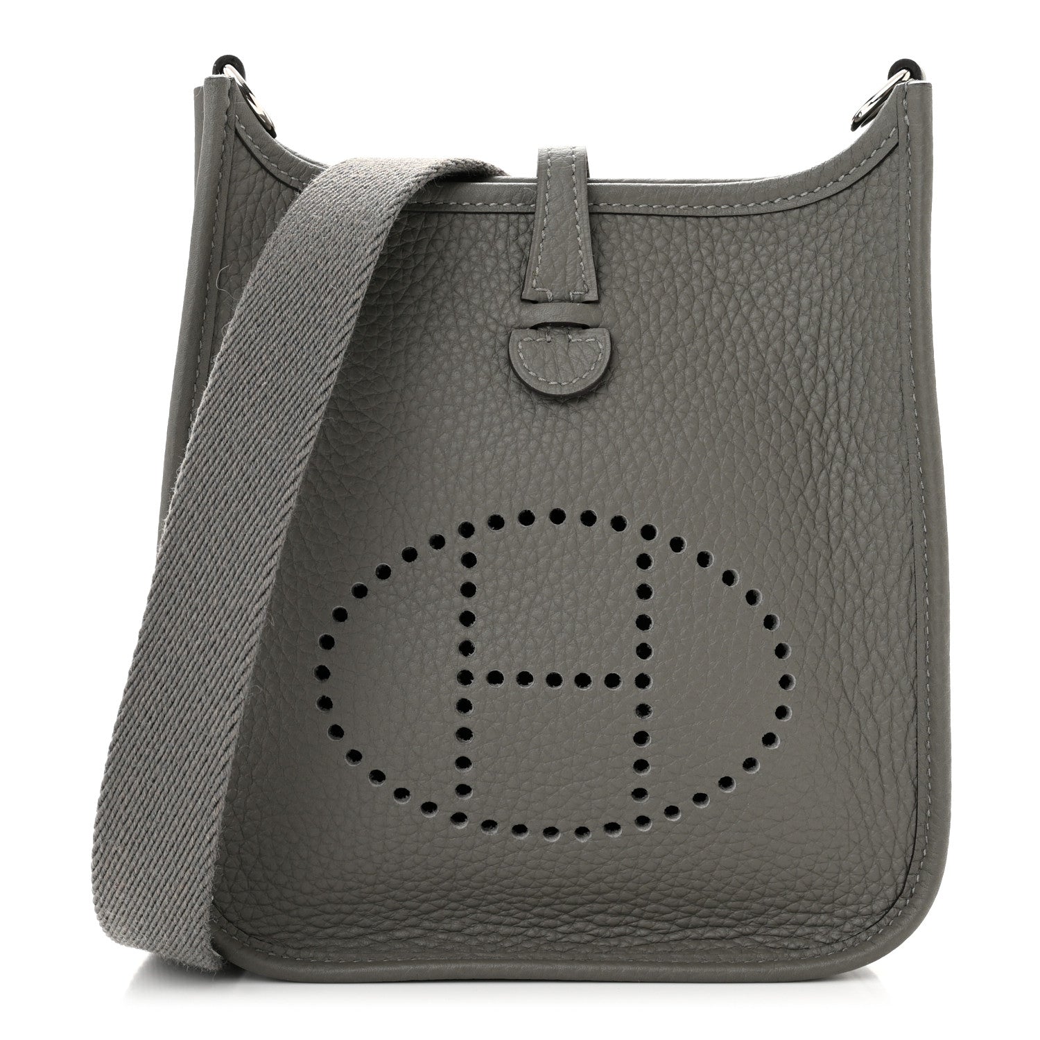 Hermes Taurillon Clemence Evelyne TPM Gris Meyer 1 of 11