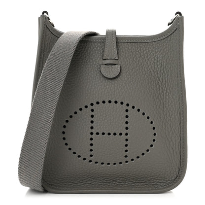 Hermes Taurillon Clemence Evelyne TPM Gris Meyer 1 of 11