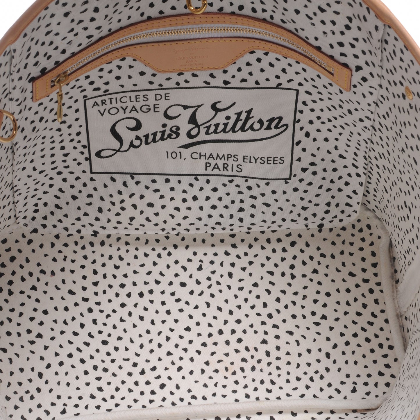 Monogram Kusama Waves Neverfull MM White