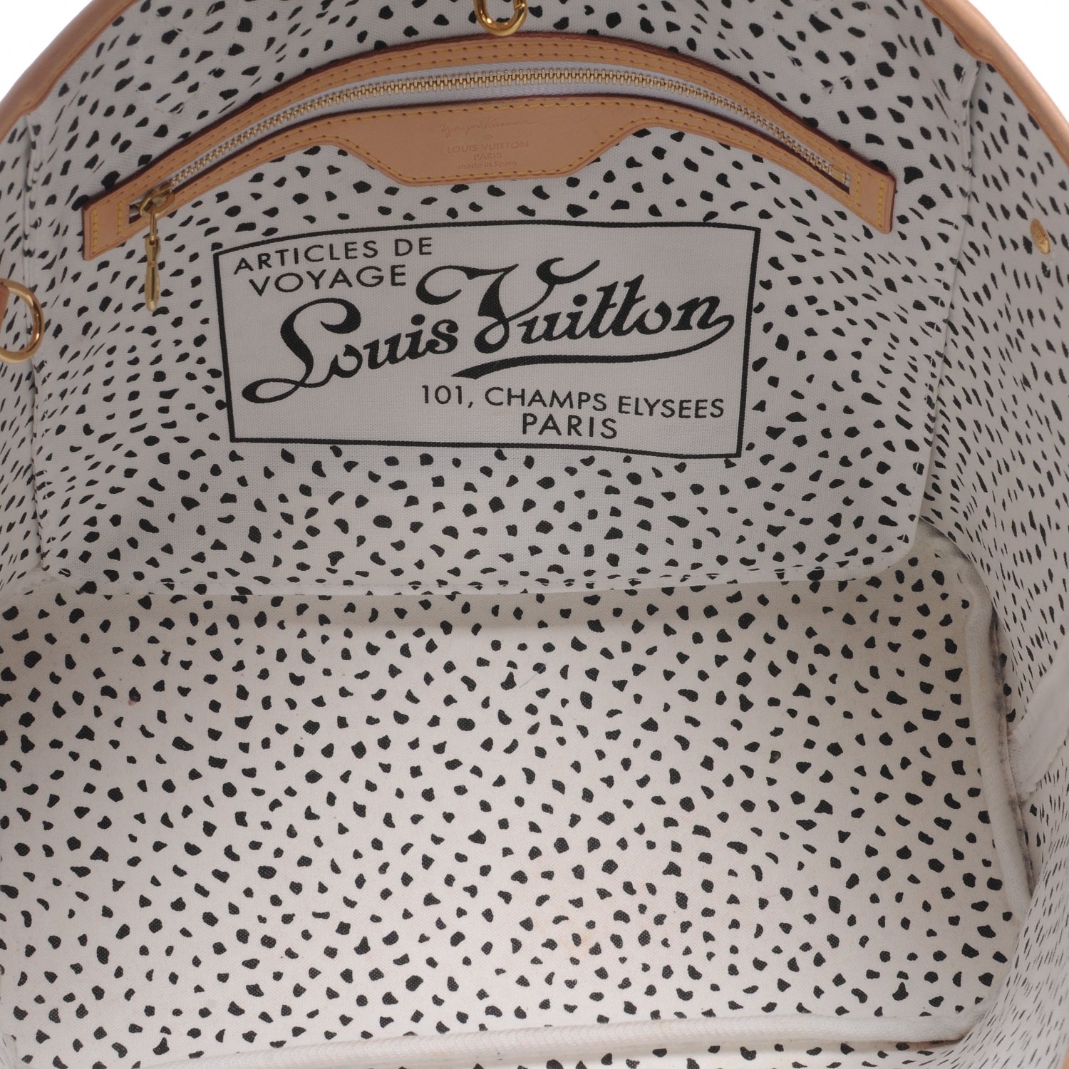 Louis Vuitton Monogram Kusama Waves Neverfull MM White 5 of 7