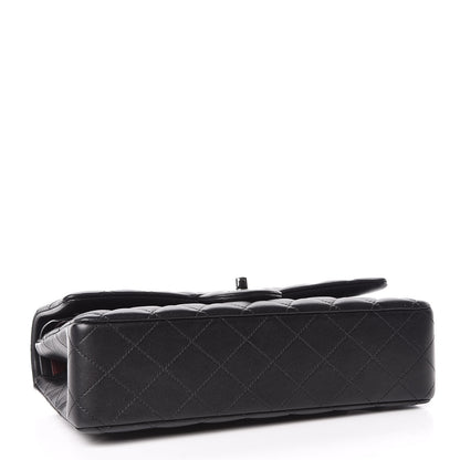 Chanel Lambskin Quilted Medium Double Flap Black 4 of 13