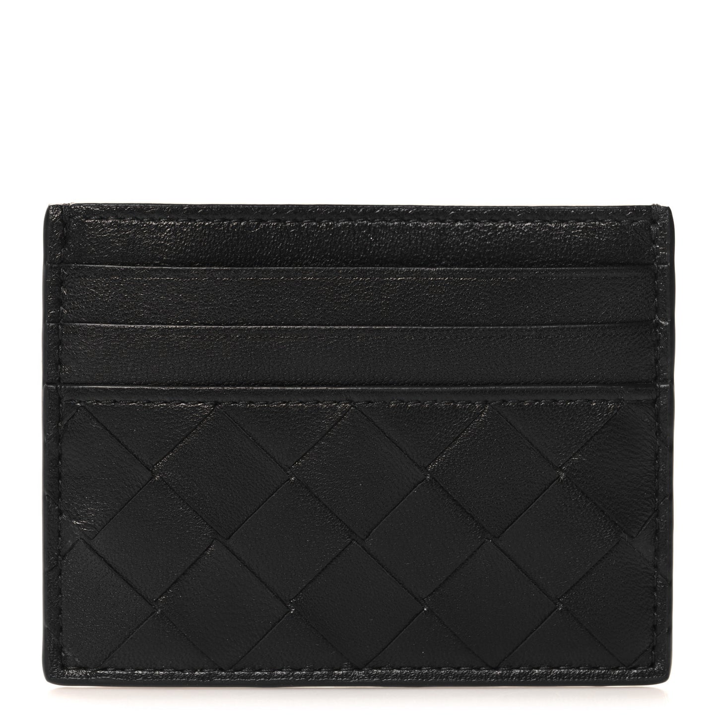 Nappa Intrecciato VN Card Case Black