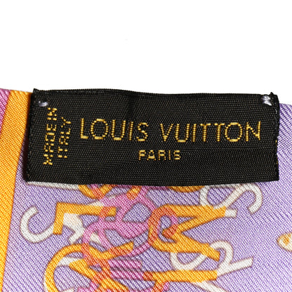 Louis Vuitton Silk Monogram Map Bandeau Lilac 3 of 3