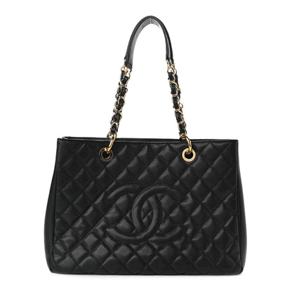 Chanel Caviar Quilted Grand Shopping Tote GST Black 1 of 8