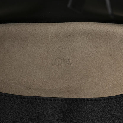 Chloe Suede Smooth Calfskin Medium Kurtis Shoulder Bag Black 6 of 12