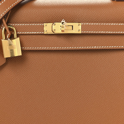 Hermes Epsom Kelly Sellier 25 Gold 8 of 11