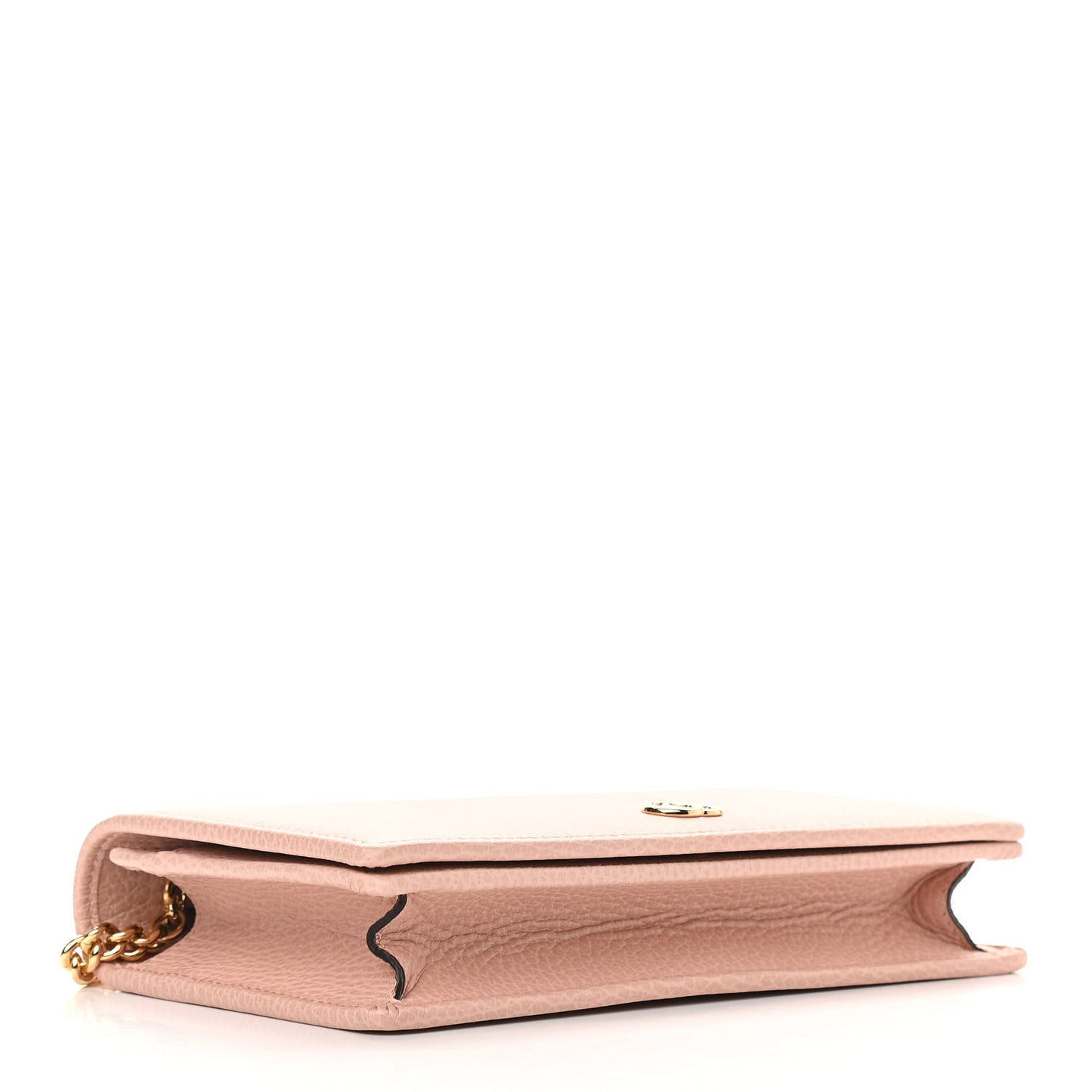 Dollar Calfskin Mini GG Marmont Chain Wallet Perfect Pink