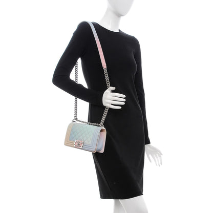 Chanel Caviar Quilted Small Rainbow Boy Flap Multicolor 2 of 9