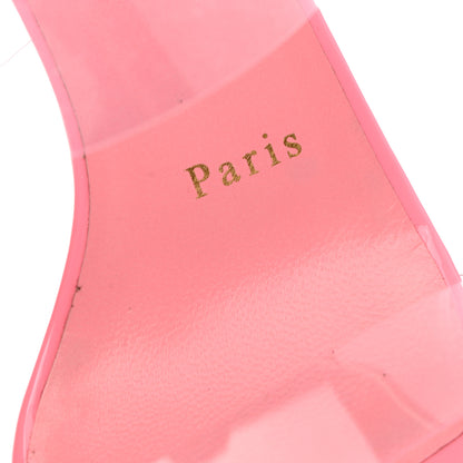 Christian Louboutin Patent PVC Just Nothing 85 Slide Sandals 36.5 Bubblegum 8 of 11