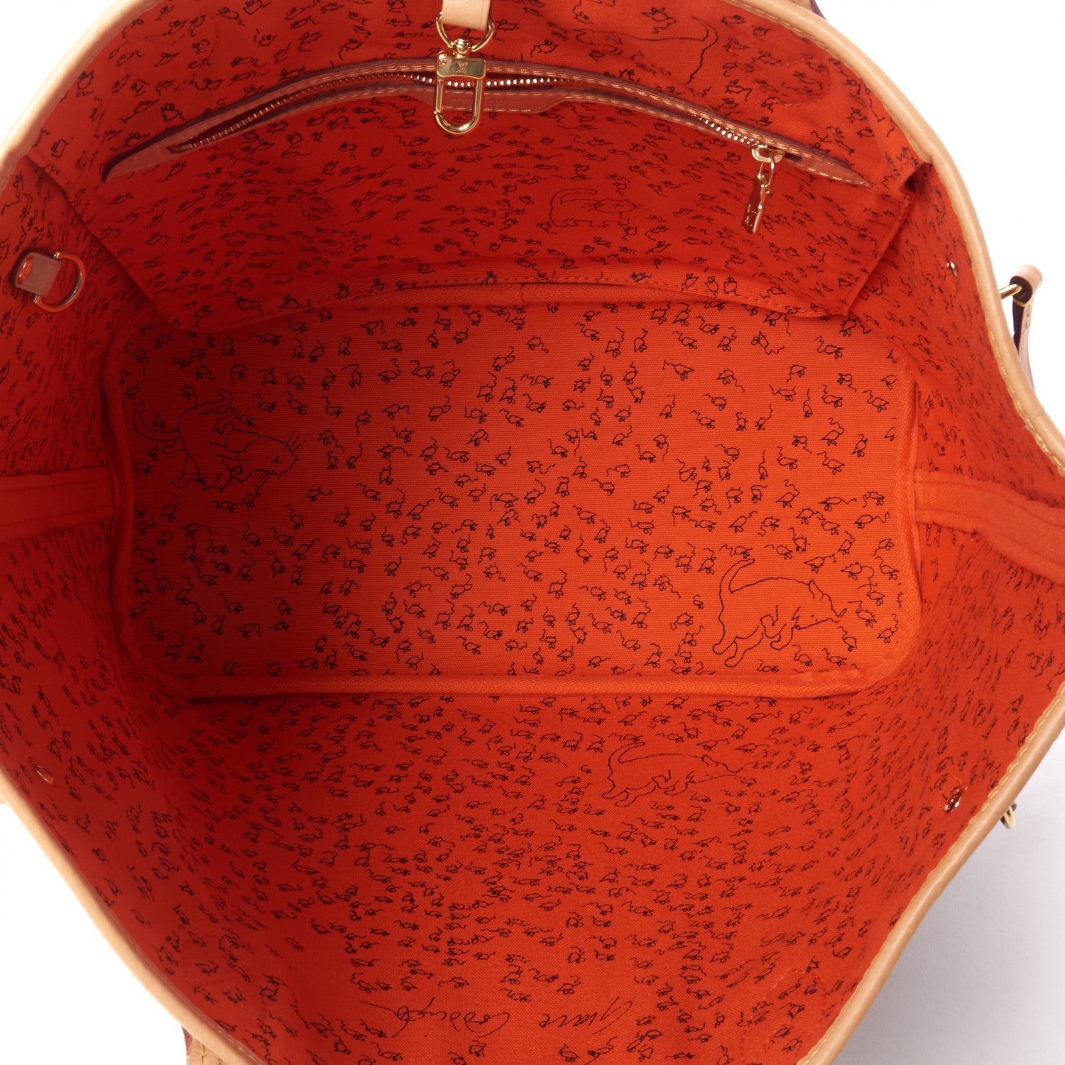 Louis Vuitton Catogram Neverfull MM Marron 7 of 9