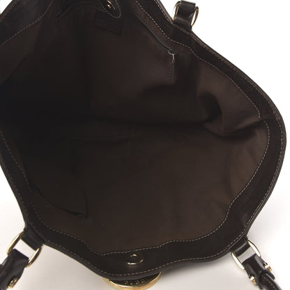 Gucci Monogram Medium D Gold Hobo Dark Brown 7 of 9