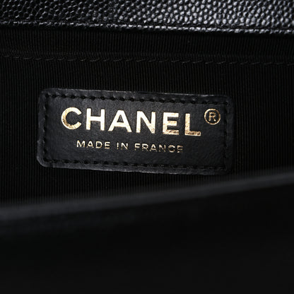 Chanel Caviar Quilted Medium Boy Flap Black 6 of 10