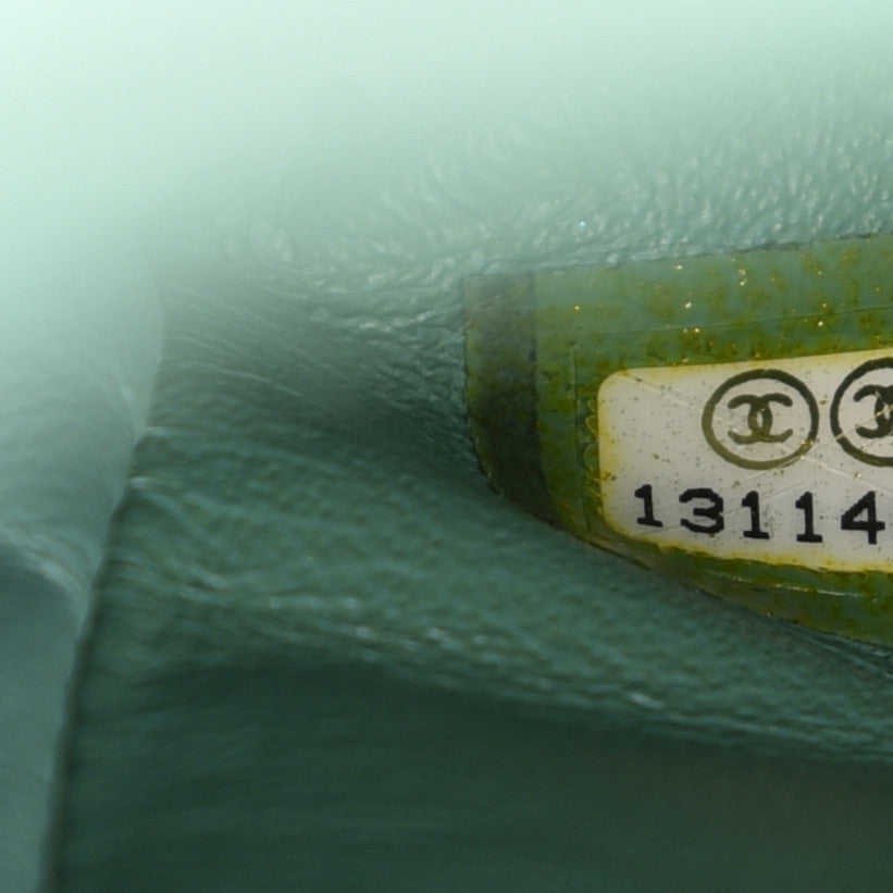 Chanel Lambskin Quilted Maxi Single Flap Green 9 of 11