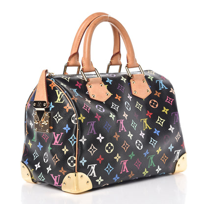 Louis Vuitton Monogram Multicolor Speedy 30 Black 3 of 11