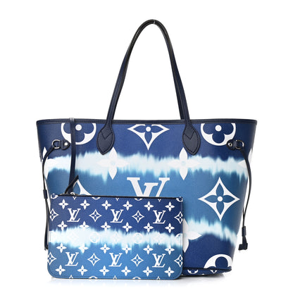 Louis Vuitton Monogram Escale Neverfull MM Blue 1 of 12