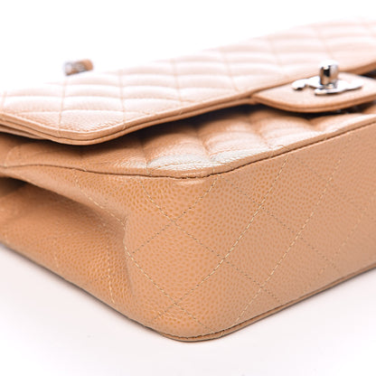 Chanel Caviar Quilted Medium Double Flap Beige 8 of 12