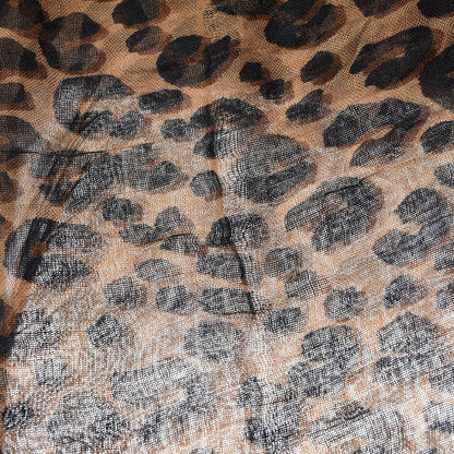 Louis Vuitton Cashmere Silk Leopard Etole Stole Marron 5 of 8