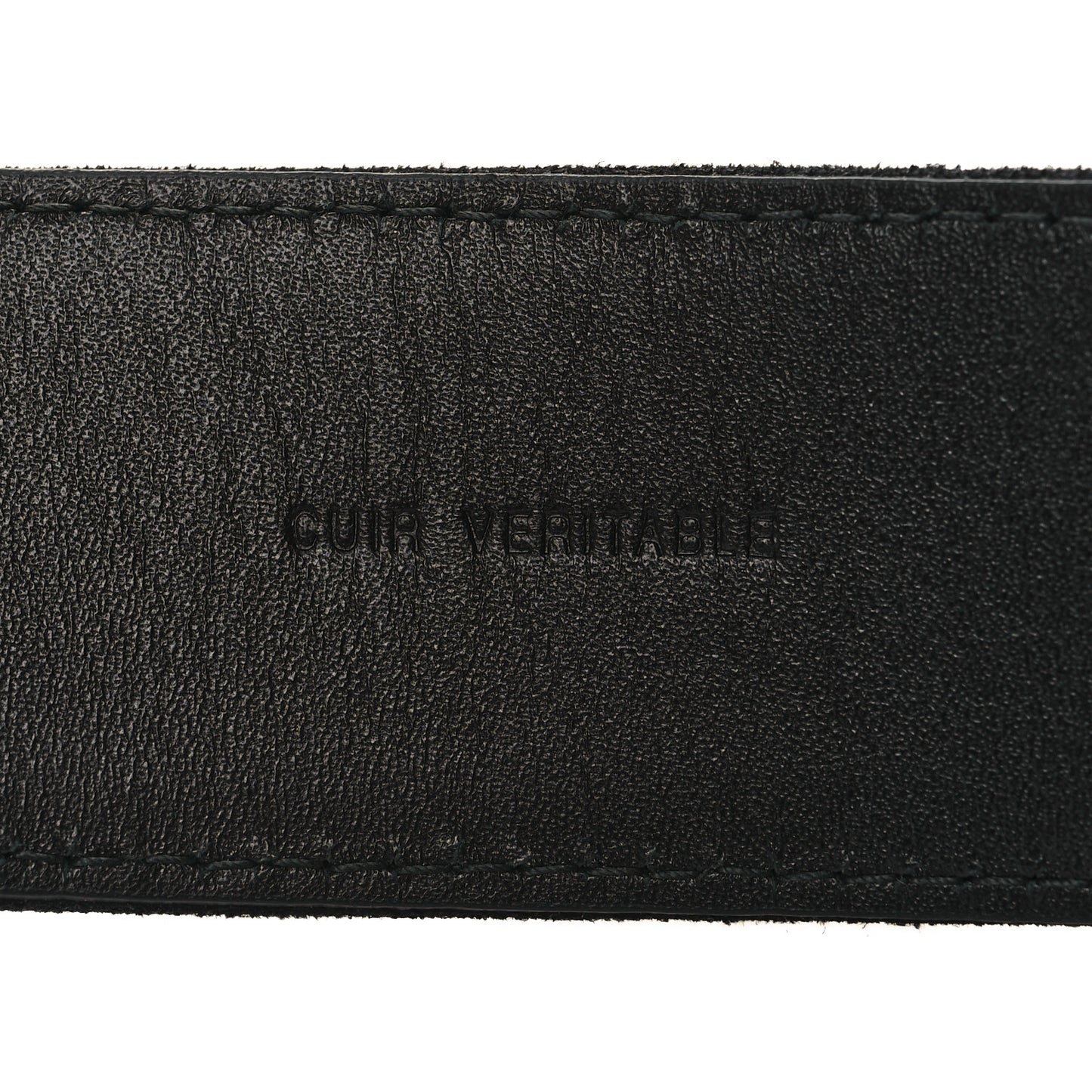 Suede Logo Belt 85 34 Black