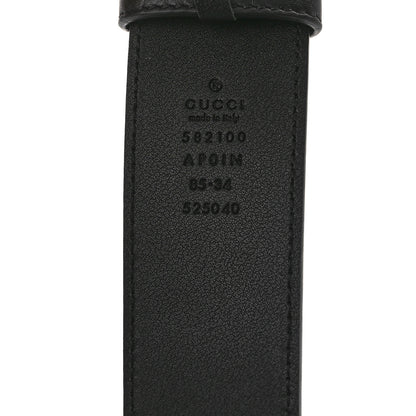 Gucci Calfskin Crystal Double G 40mm Belt 85 34 Black 3 of 5