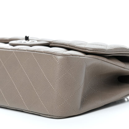 Chanel Caviar Quilted Jumbo Double Flap Taupe 8 of 10