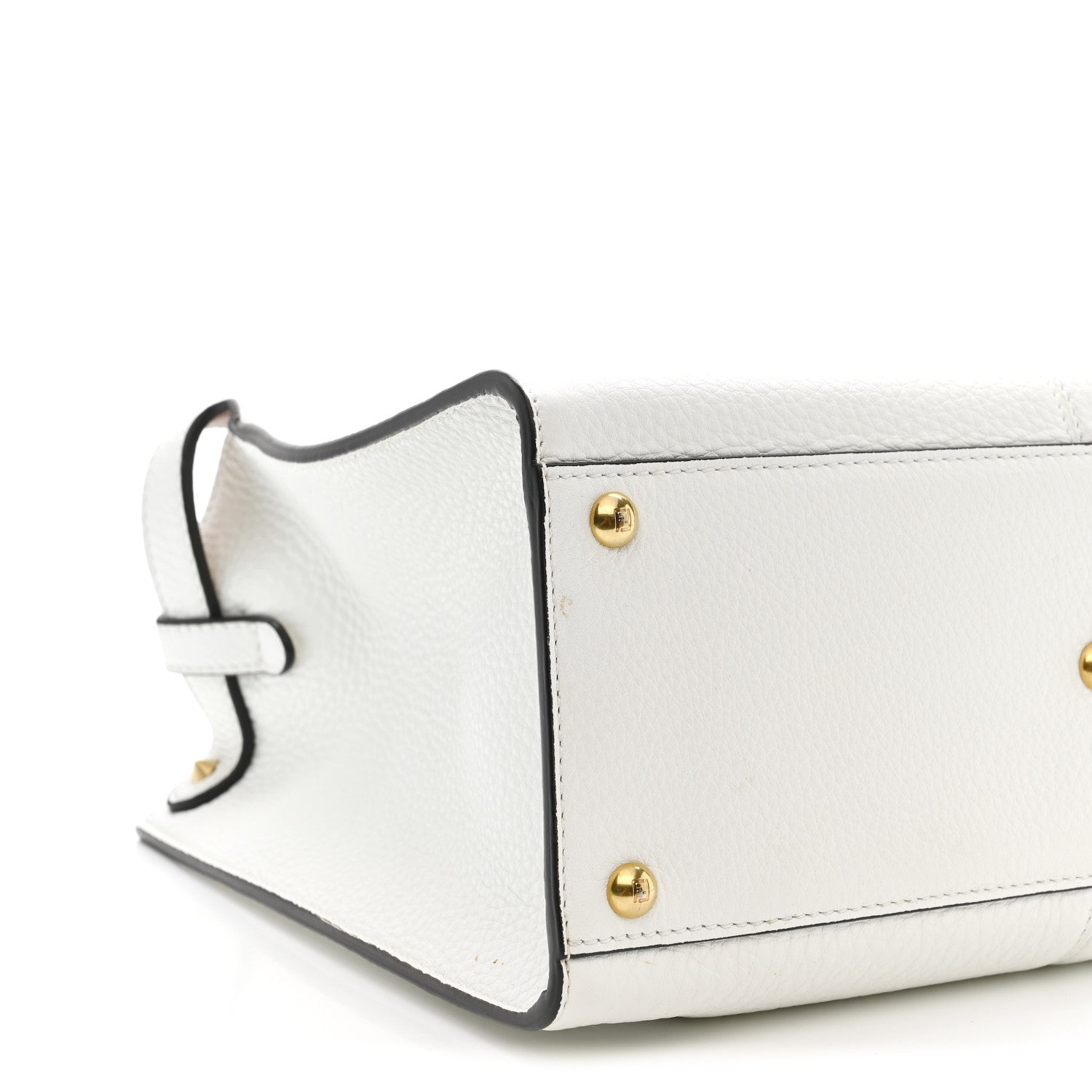 Fendi Cuoio Romano Selleria Bi-Color Medium Peekaboo X-Lite White Indaco 9 of 10