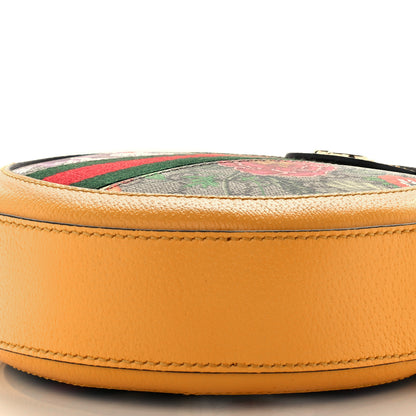 Gucci GG Supreme Monogram Flora Web Mini Ophidia Round Shoulder Bag Beige Multicolor Crop 5 of 11