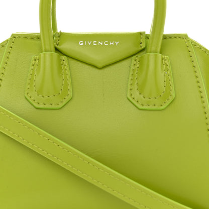 Givenchy Shiny Lord Calfskin Micro Antigona Citrus Green 8 of 11