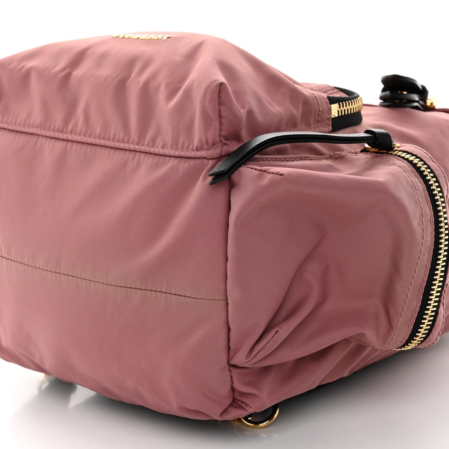 Nylon Medium Rucksack Backpack Mauve Pink