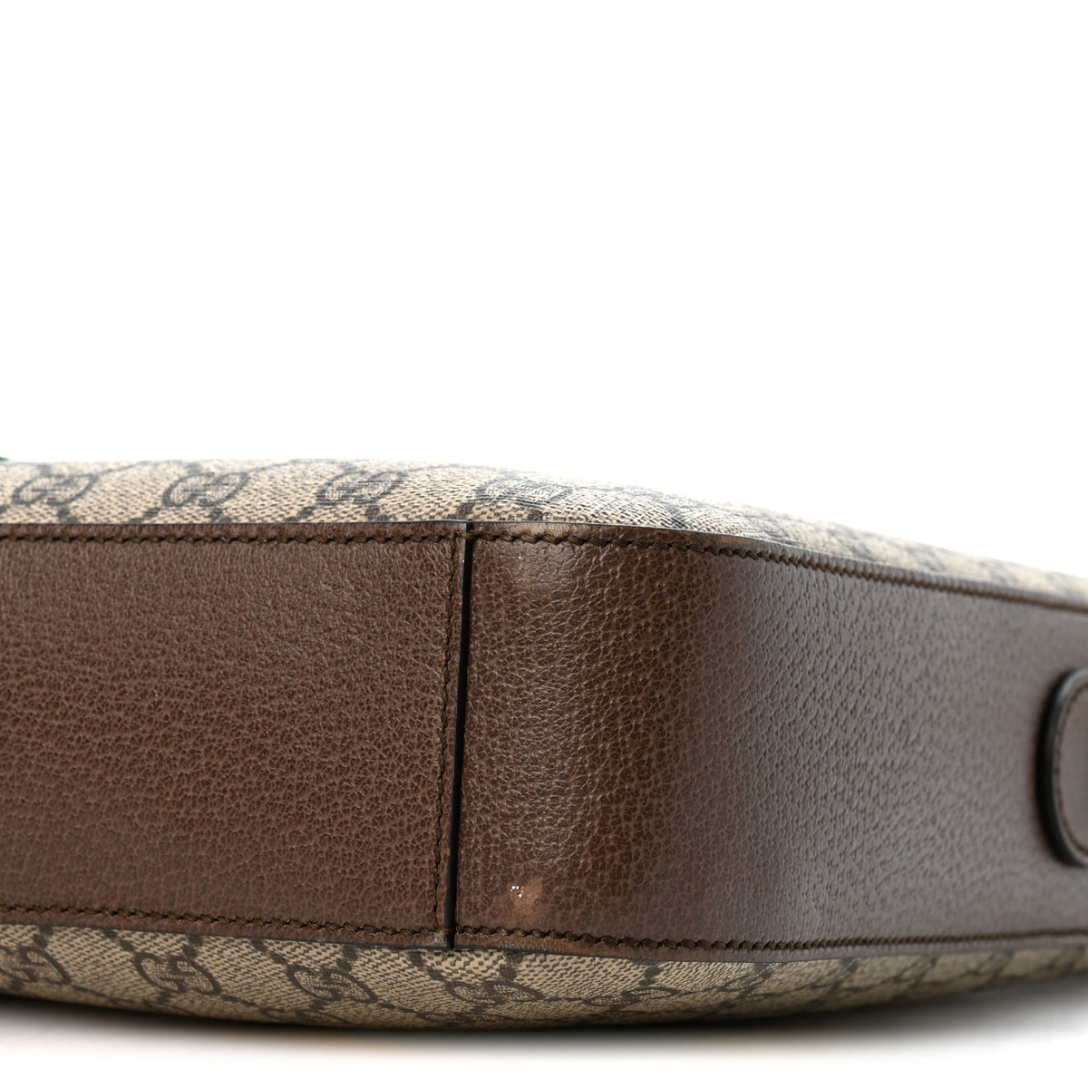 Gucci GG Supreme Monogram Textured Calfskin Web Medium Ophidia Briefcase Beige Ebony New Acero 10 of 11