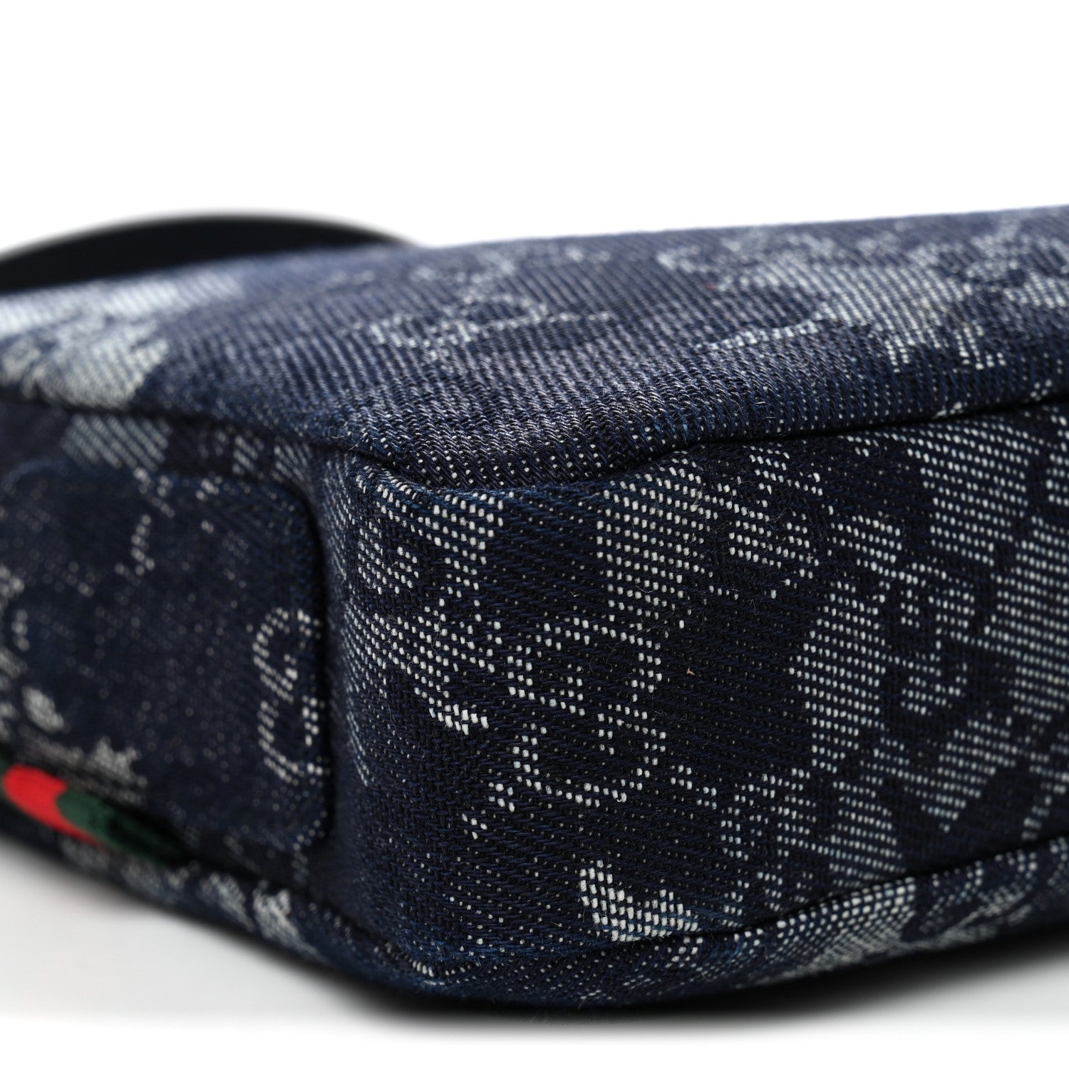 Gucci Denim GG Monogram Camouflage Small Crossbody Bag Blue 10 of 11