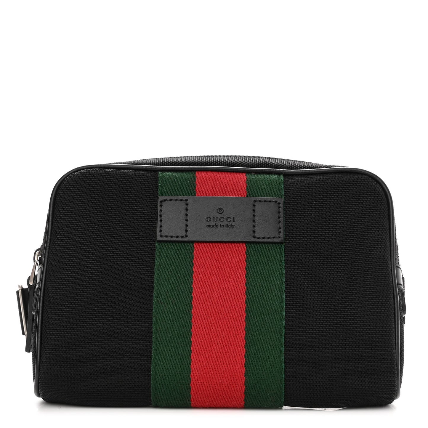 Canvas Web Slim Belt Bag Black