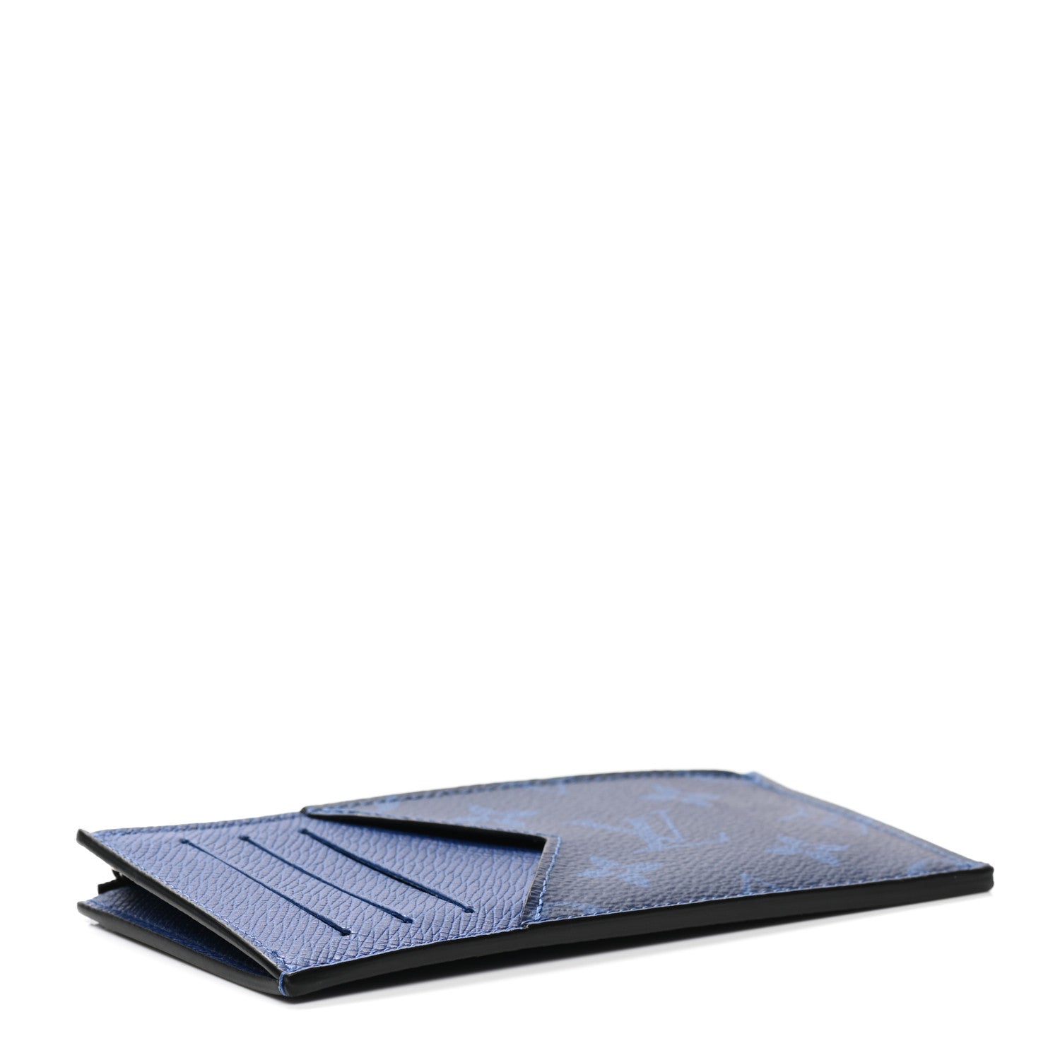 Louis Vuitton Monogram Taiga Coin Card Holder Cobalt 4 of 7